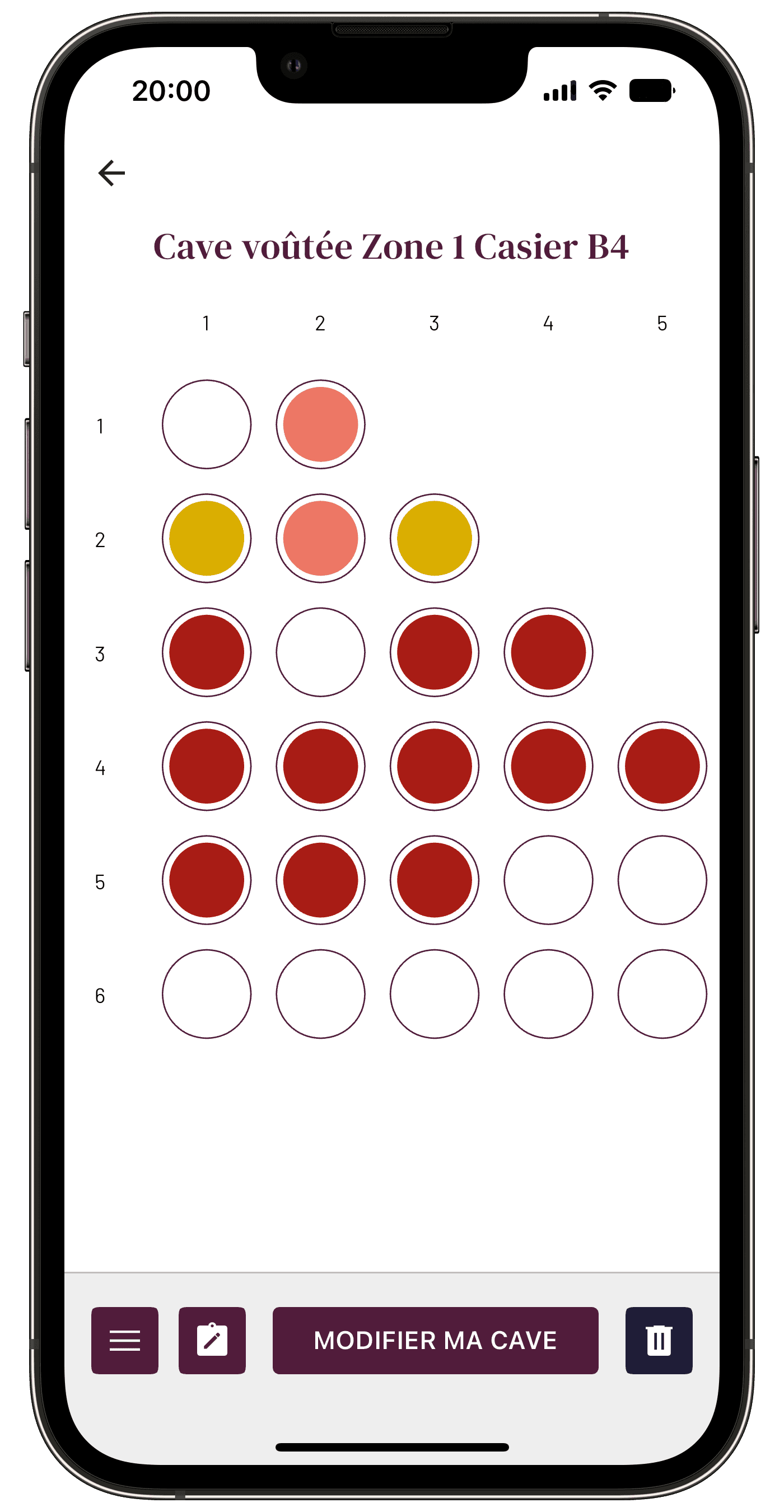 Capture de l'application mobile